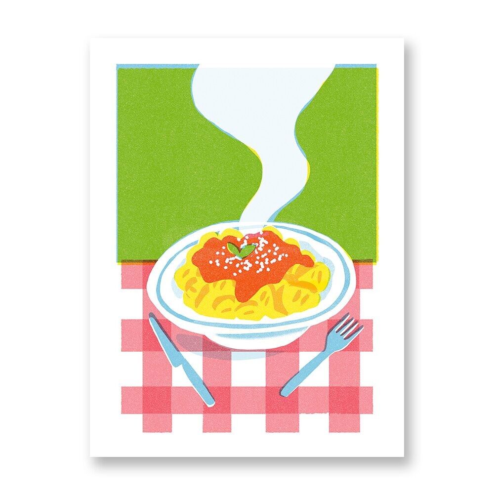 Gnocchis de jeunesse - Affiche d'art