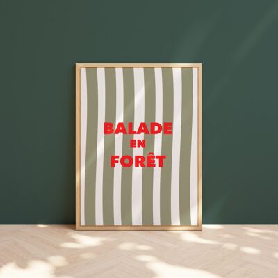 affiche balade en foret