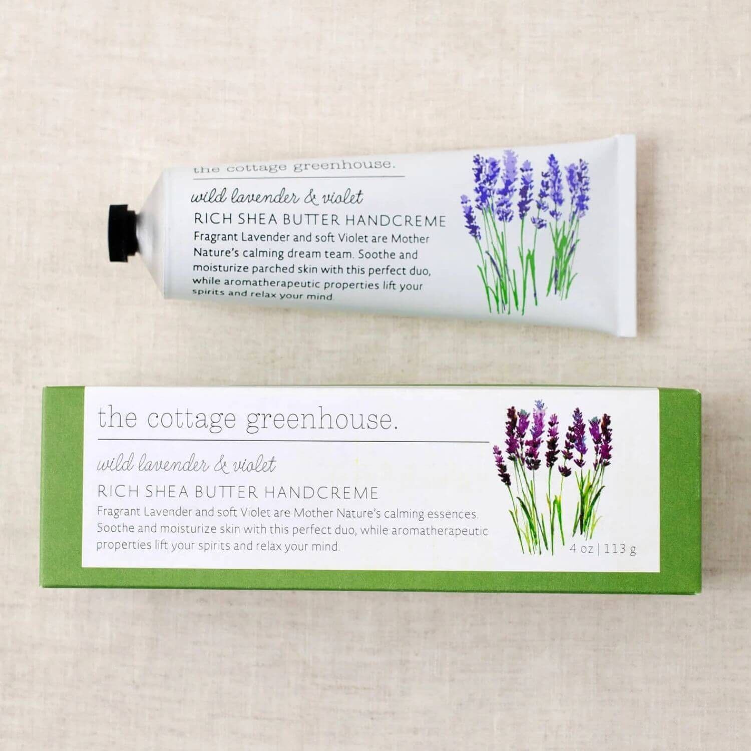 The Cottage Greenhouse Wild Lavender & Violet Hand Cream