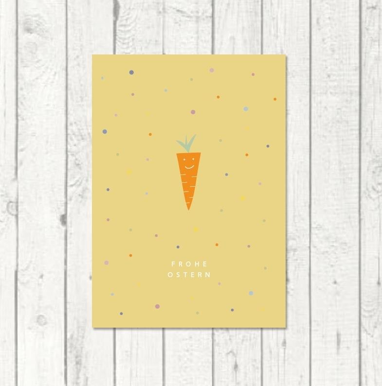 Cartolina di Pasqua "Carota"