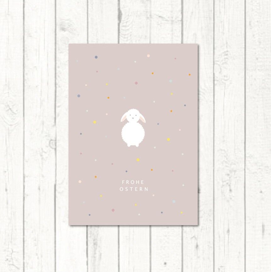 Cartolina di Pasqua "Agnello pasquale"