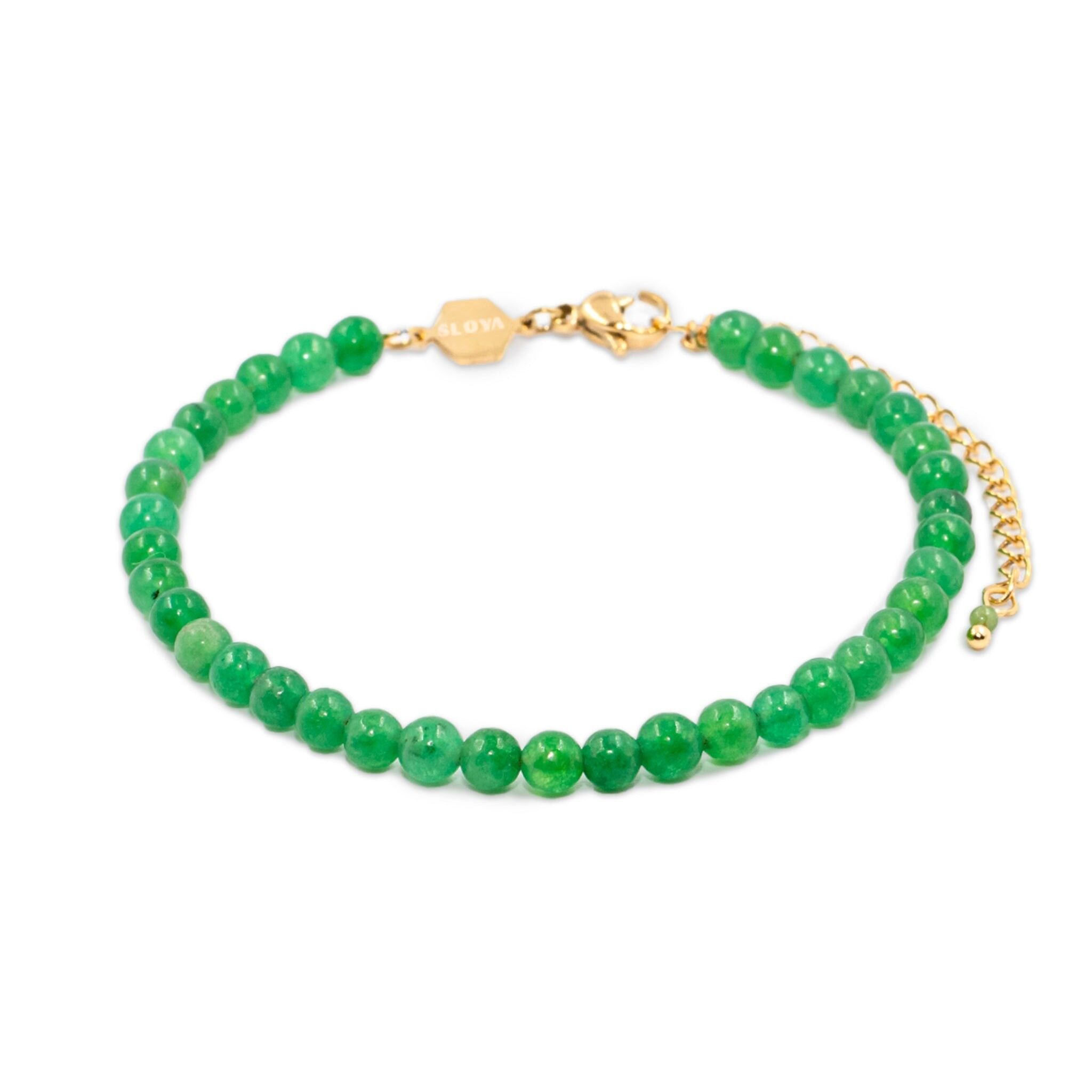Bracciale Serena in pietre di Giada verde