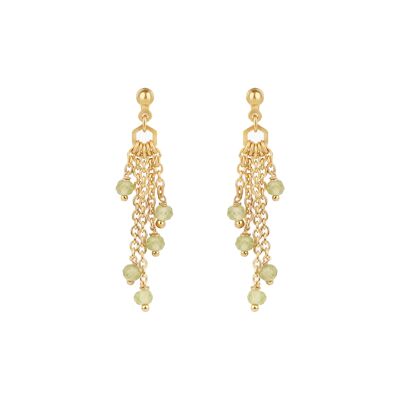 Elyssa Peridot Stone Earrings