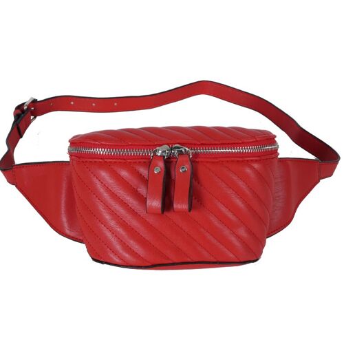 [ 8263-1b ] red ladies' belt bag / waistbag