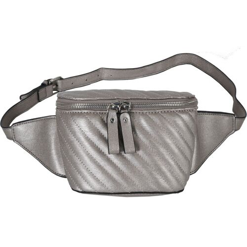 [ 8263-1d ] dark silver ladies' belt bag / waistbag