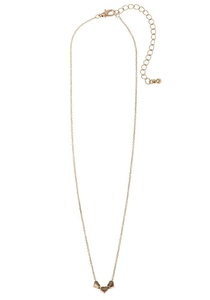 Trio di 3 mini cuori con ciondolo collana