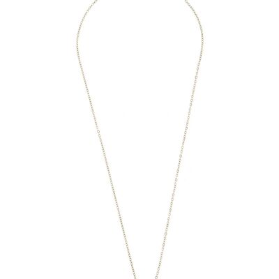 Collana con catena a maglie doppie a forma di cuore in acciaio inossidabile Heartbeat Harmony