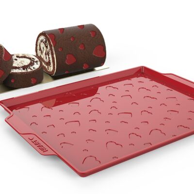 Piatto Pan di Spagna a Cuori - San Valentino