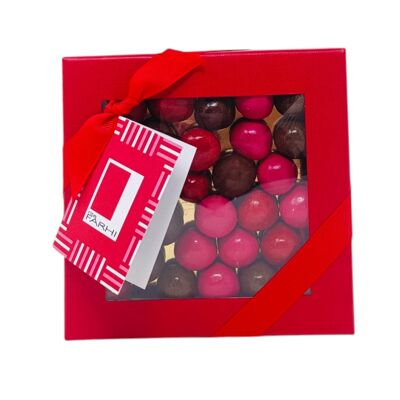Confezione regalo di lusso con confetti assortiti al rum, al caffè e al liquore alla ciliegia, senza olio di palma, 210 g