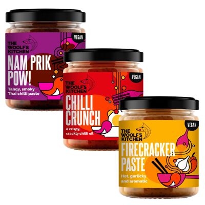 Trio pour amateurs de piment | Woolf Kitchen | 3x 190 ml