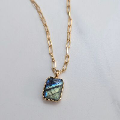 Collana di Labradorite Rettangolare