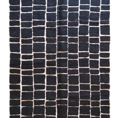 Tapis berbere marocain en laine à carreaux 200 x 289 cm