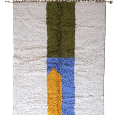 Alfombra bereber marroquí moderna de lana 176 x 245 cm