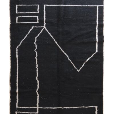 Modern Moroccan Berber wool rug 200 x 297 cm