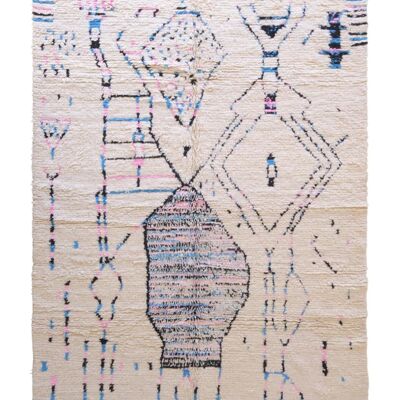 Moroccan Berber rug pure wool 193 x 291 cm
