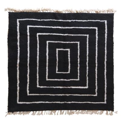 Moroccan Berber rug pure wool 244 x 252 cm