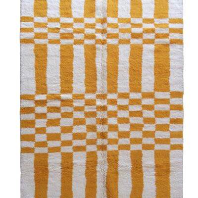 Alfombra bereber marroquí moderna de lana 203 x 293 cm