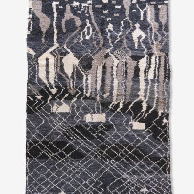 Alfombra marroquí de lana abstracta 173 x 278 cm