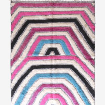Modern Moroccan Berber wool rug 201 x 273 cm