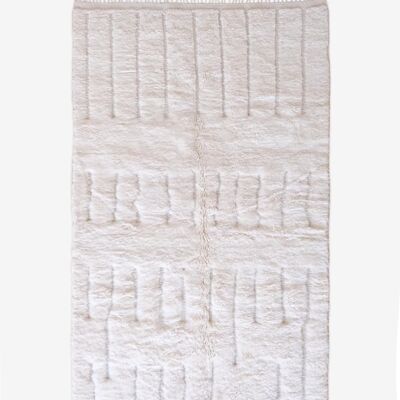 Alfombra bereber marroquí de pura lana 151 x 262 cm