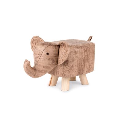 Taburete Noxxiez: ELEPHANT 51x290x30cm, marrón rayado, 3+