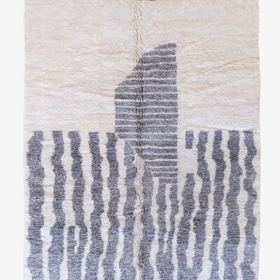 Alfombra bereber marroquí de pura lana 212 x 300 cm
