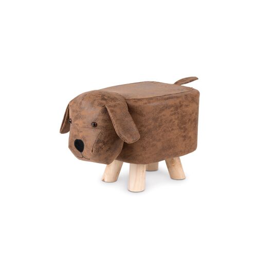 Noxxiez Tabouret : CHIEN 48x30x30cm, brun, 3+