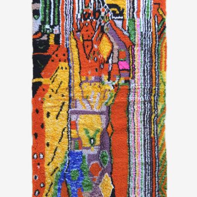 Tappeto berbero marocchino in pura lana 152 x 240 cm