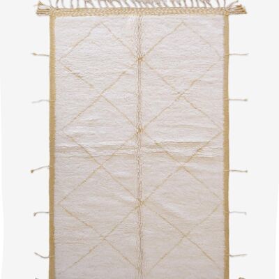Alfombra bereber marroquí de pura lana 162 x 263 cm