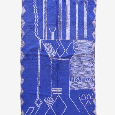 Tapis berbere marocain pure laine 152 x 247 cm
