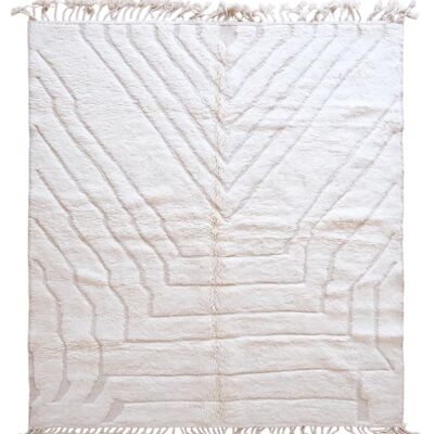 Alfombra bereber marroquí de pura lana 212 x 247 cm