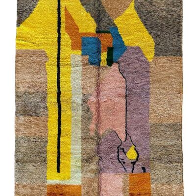 Moroccan abstract wool rug 200 x 308 cm