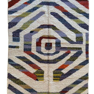 Modern Moroccan Berber wool rug 197 x 294 cm
