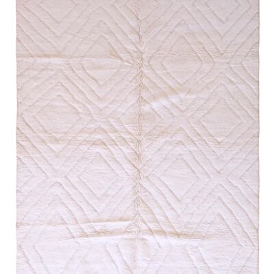 Alfombra bereber marroquí de pura lana 209 x 294 cm