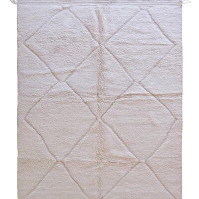 Alfombra bereber marroquí de pura lana 224 x 297 cm