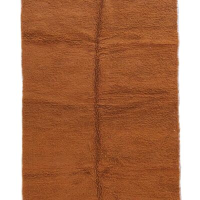 Tapis berbere marocain en laine unie 164 x 257 cm