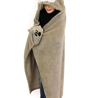 Noxxiez Blanket: LAZY 130x100cm, plush, 3+