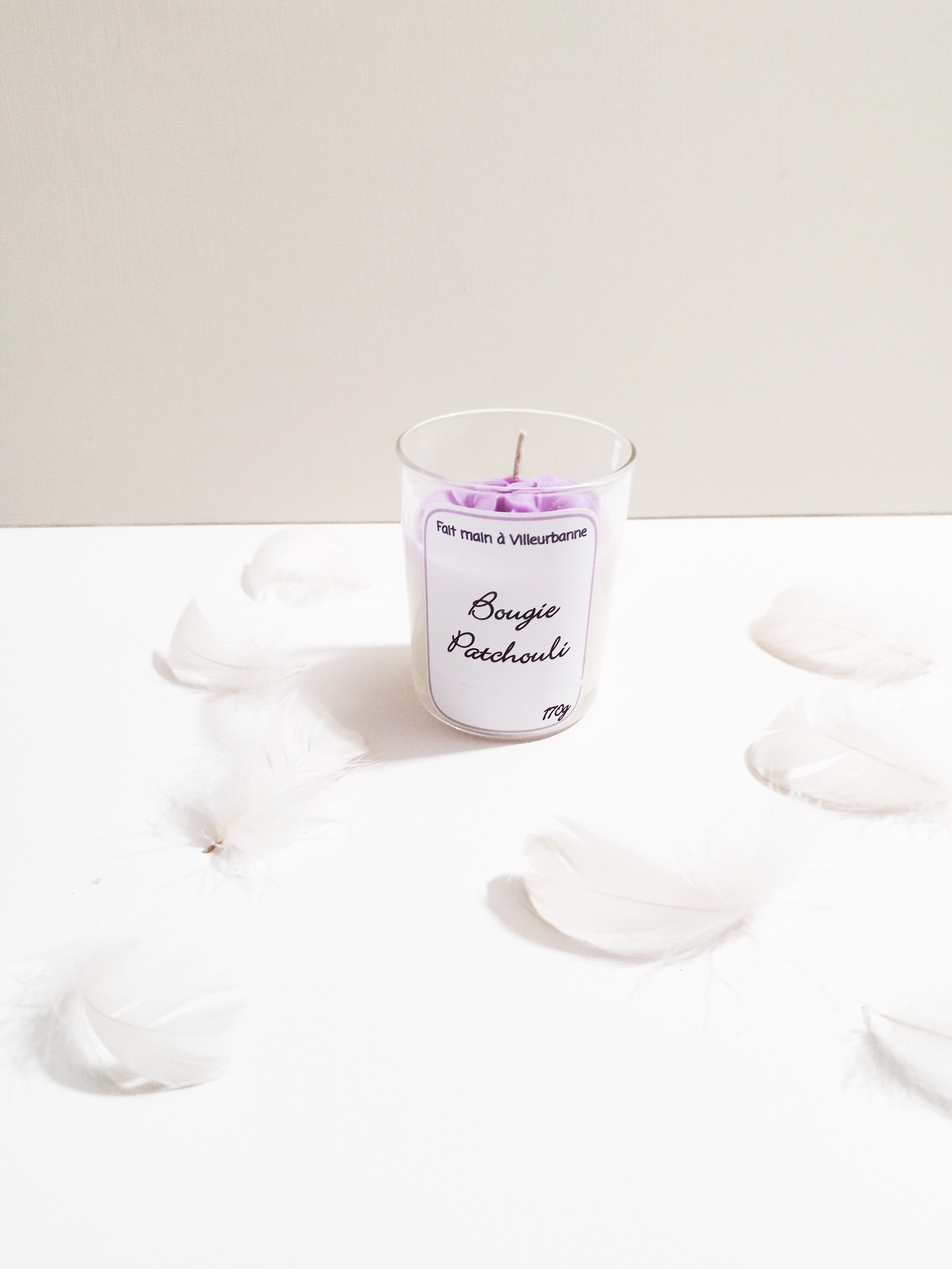 Candela Patchouli – 170 g, fatta a mano