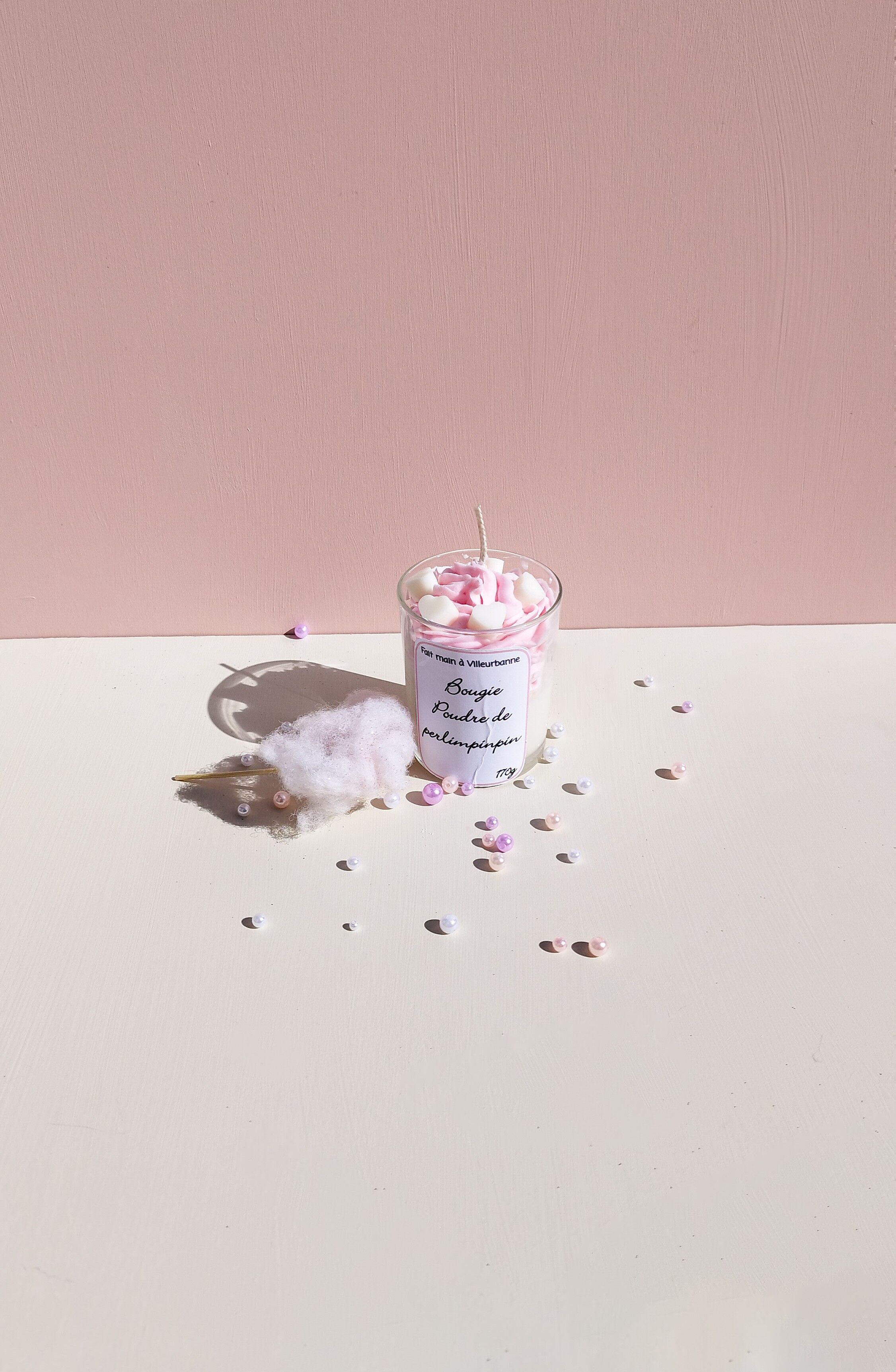 Candela in polvere Perlimplinpin – 170 g, fatta a mano