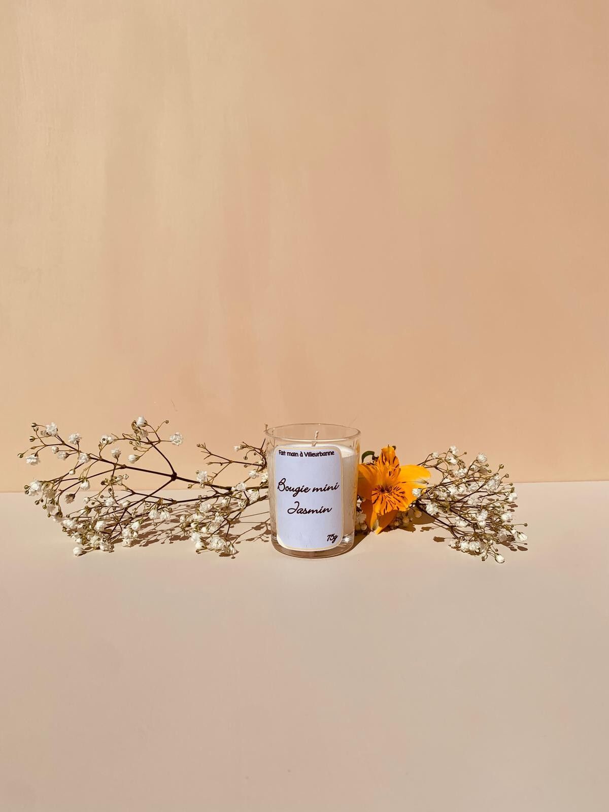 Mini-Jasminkerze – 70 g, handgefertigt