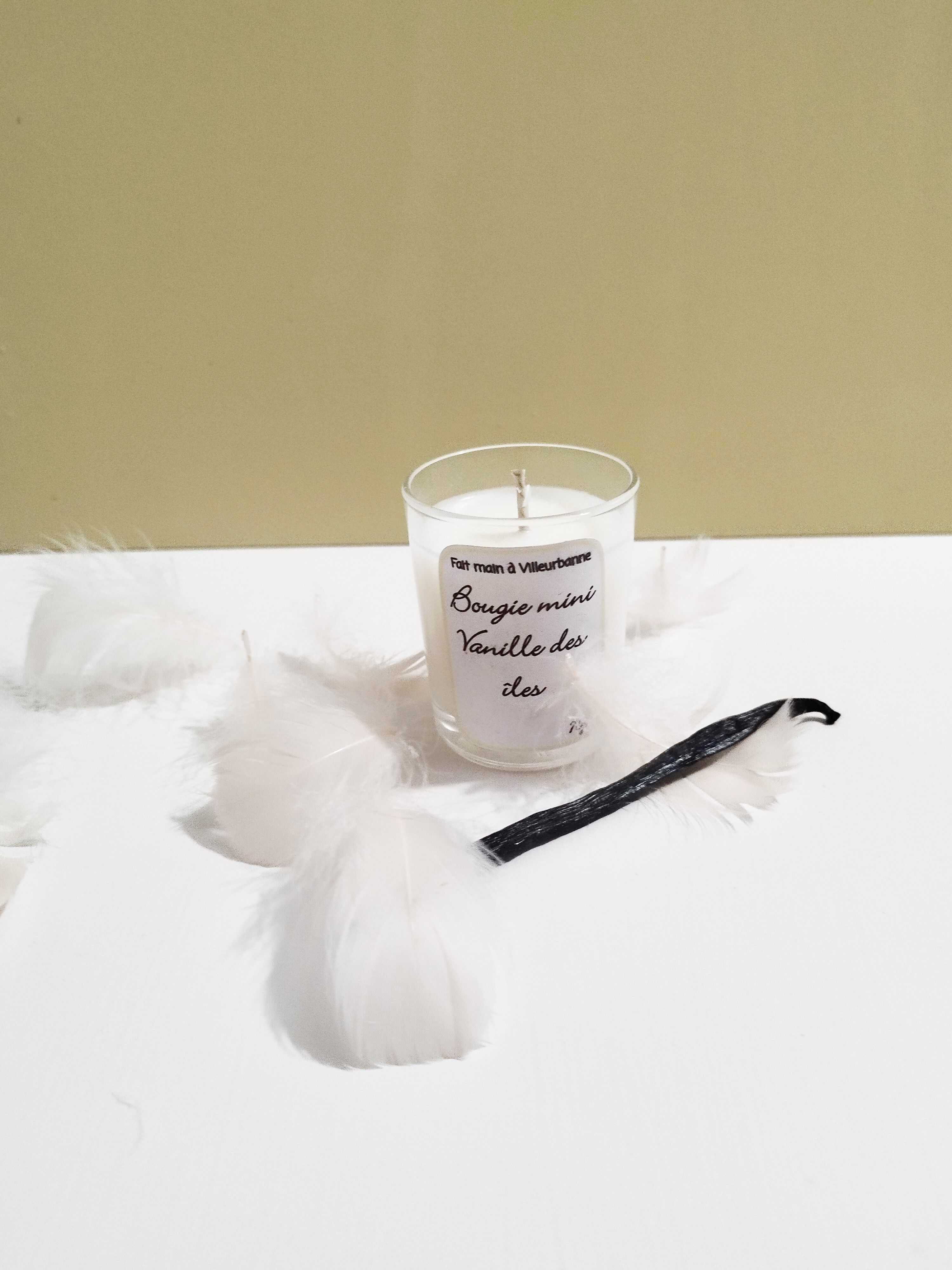 Mini candela Vanilla Island - 70 g, fatta a mano