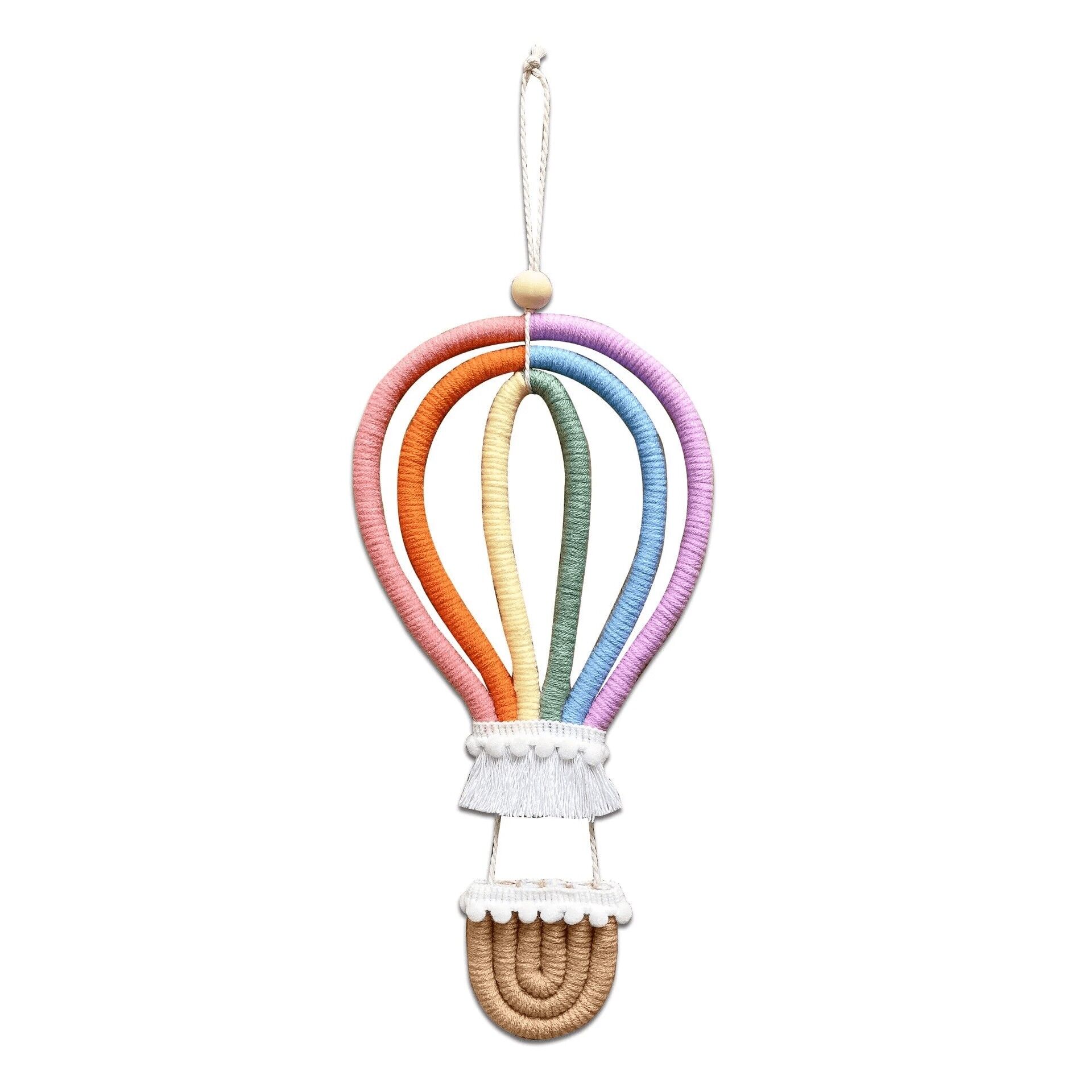 Boho Braided Hot Air Balloon Hanging Pendant