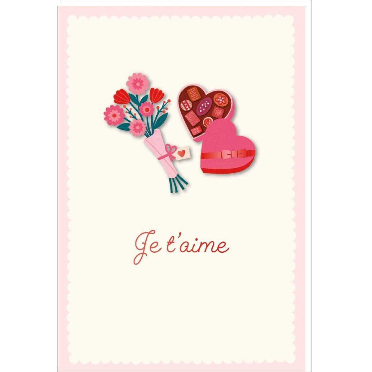 Valentinstagskarte - Schokoladenstrauß