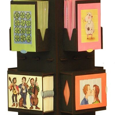 Card display - rotating stand for 20 motifs living cards