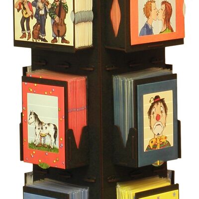 Card display - rotating stand for 20 motifs living cards