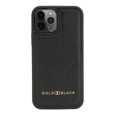 iPhone 12/12 Pro leather sleeve nappa black