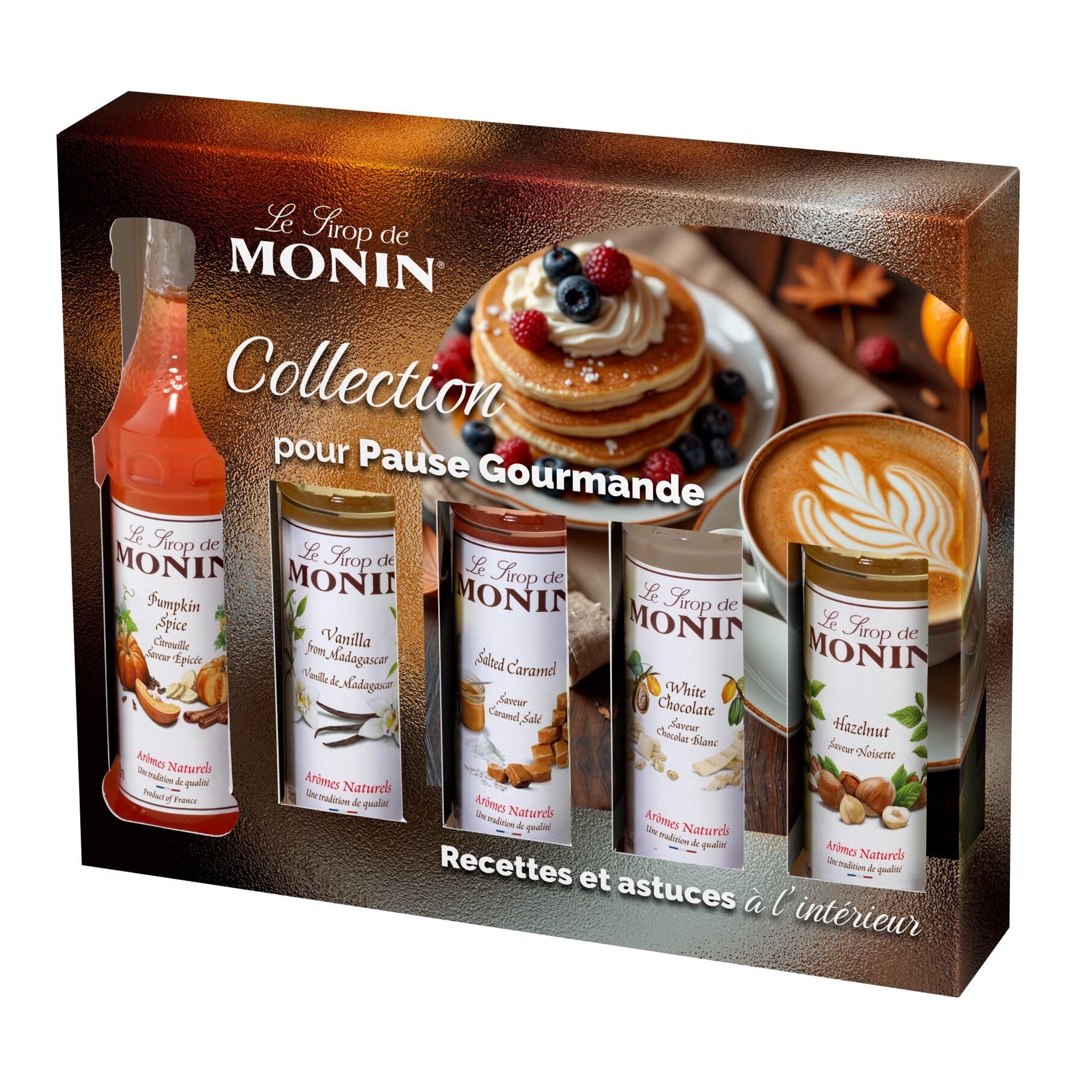 Geschenkbox für Kaffee & Desserts für Heißgetränk oder Dessert – 5x5cl
