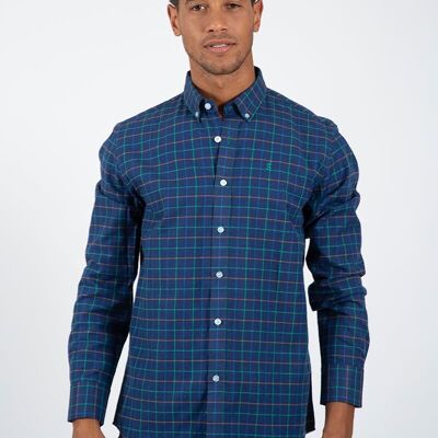 Camisa cuadros marino Multicolor