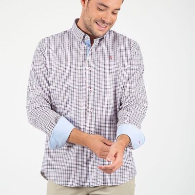 Camicia a quadri blu