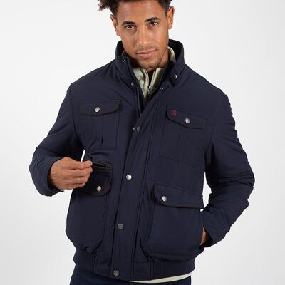 Veste à poche marine